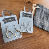 Eliza Gracious - Simple Hoop Dropper Earrings | 2 colours