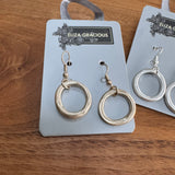 Eliza Gracious - Simple Hoop Dropper Earrings | 2 colours