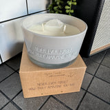 Scented Soy Candle with Crystal - Never ever forget how amazing you are