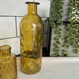 Small Glass Bottle Vases Yellow - Round globe