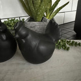 Matte Black Chicken & Hen