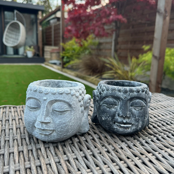 <h2>Buddha Small Plant Pot H9cm</h2> <h2>Available in Grey or Charcoal</h2>