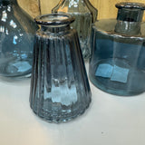 Small Glass Bottle Vases Blue - 4 styles