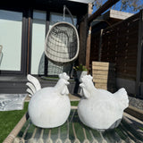 Garden Decoration - Concrete Male Rooster with wide tail - 3 sizes