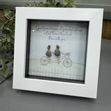 Mini Framed Pebble Art -White block square frame 12.5cm
'A good friend knows all your best stories, a Best Friend has lived them with you' PPMW58