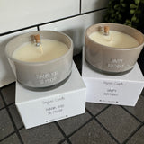 Scented Soy Candle with Message in Bottle  - Thank you so much