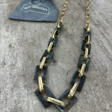 Eliza Gracious - Long metal & resin link Necklace | 2 Colours