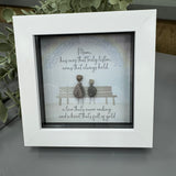 Mini Framed Pebble Art - 'Mother & Daughter love is forever..'