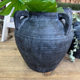 Medora Black Terracotta Vases - 2 sizes