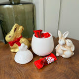 Matte White Small Egg Jars - Hen or Rooster