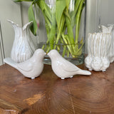 Wikholm - Off-White Small glazed ceramic Birds - 2 styles