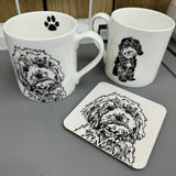 Penguin Ink Fine Bone China Mug 300ml
Dog - Cockapoo & Coaster