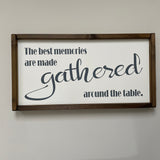 Rectangular Framed Plaque 63cm - The best memories...