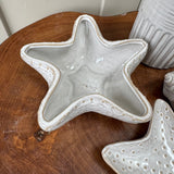 Coastal - Glazed Textured Spotty Starfish Bowl 16.3x15.3cm