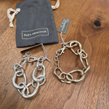 Eliza Gracious - Mis-shaped Chain Link Bracelet | Matt Silver