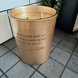 Scented Large Soy Candle - Carrie Bradshaw quote