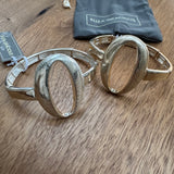 Eliza Gracious - Long brushed Oval Pendant on snake chain Necklace | 2 colours