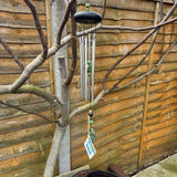 Woodstock wind chimes are tuned to beautiful melodies and scales from around the world.  When listening to a Woodstock Chime you're hearing a perfectly tuned musical instrument played by the wind.
17" CHAKRA CHIMES - Aventurine (CCAV)
Aventurine represents the Heart Chakra - love and compassion.