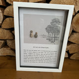 Framed Pebble Script Art - My Dad, My Everything