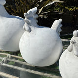 Garden Decoration - Concrete Female Rooster with fan tail - 3 sizes