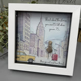 Midi Glitter Framed Pebble Art - 'Always remember to leave a little sparkle..'