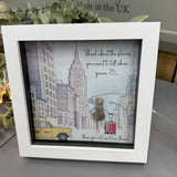 Midi Framed Glitter Pebble Art - 'Think about the stories you want to tell....'