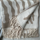 Tree Jacquard Doubleface Scarf - Black