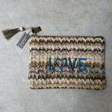 Eliza Gracious - Stripe woven 'LOVE' bag | 2 colours