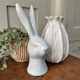Ceramic Rabbit Head Decoration - 2 sizes
