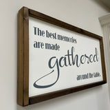 Rectangular Framed Plaque 63cm - The best memories...