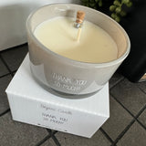 Message in a Bottle Soy Candle 8cm
Presented in a Grey Glass Jar with the Fragrance Ambers Secret
Quote on the Candle Jar -  'Thank you so much!'
Message in a bottle quote 'You are the Best'