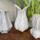 Wikholm - Leslie Off White Vases - 3 shapes