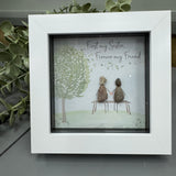 Mini Framed Pebble Art - White block square frame 12.5cm
New 'First My Sister, Forever My Friend' PPMW82