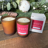 Votive Glass Filled Candle - 'Merry Christmas'