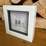 Mini Framed Pebble Art - 'A good friend knows all your stories...'
