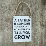 Mini Metal Hanging Signs - Dad Quotes