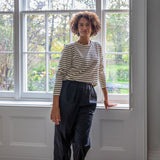 Chalk - Fleur Stripe T-shirt
Colour - Black/Cream