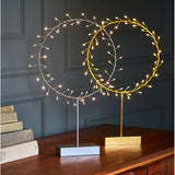 43cm Freestanding Battery Aurora Lamp in Gold