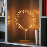 43cm Freestanding Battery Aurora Lamp in Gold