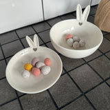 Rabbit Ears White Ceramic Bowl 8cm