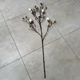 Artificial Ivory Magnolia Bud Branch - L110cm