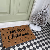 Natural Doormat - Merry Christmas