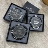 Life Charms Gentlemen Bracelet - ‘Happy Birthday'