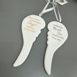Quotable Guardian Angel Hanging Wings - 2 Quotes