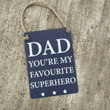 Mini Metal Hanging Signs - Dad Quotes