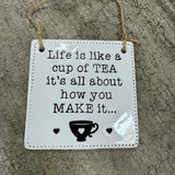 Quotable Ceramic Hanger - Our Family mayhem and Love...