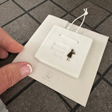 Radar - Poetry White Ceramic hanging Tile 6cm 
Quote engraved in the Tile - 'Always by your Side' with a gold Angel figurine
Mounted on a gift card to write your own message inside 10cm 