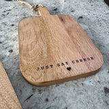 Small Wooden Chopping Board - Made with Love
