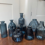 Small Glass Bottle Vases Blue - 5 styles