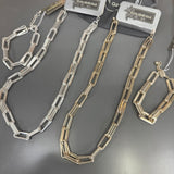 Eliza Gracious - Elongated Link Necklace | 2 colours